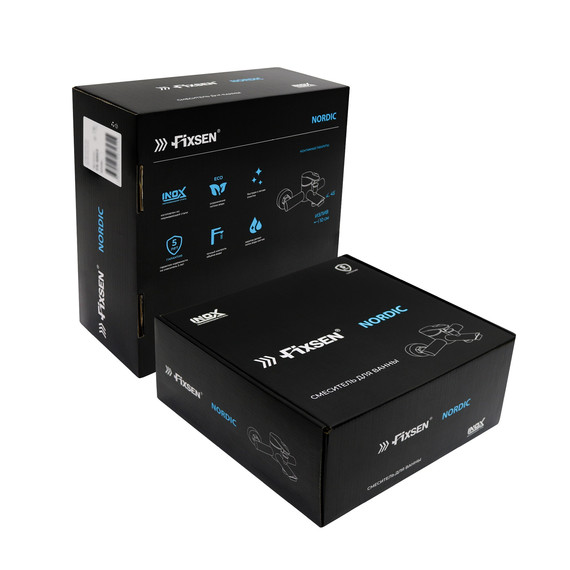 Смеситель для ванны Fixsen NORDIC FX-8803B, чёрный - фото 3