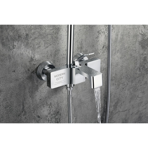 Душевая стойка с изливом Grocenberg GB7090CR - фото 2