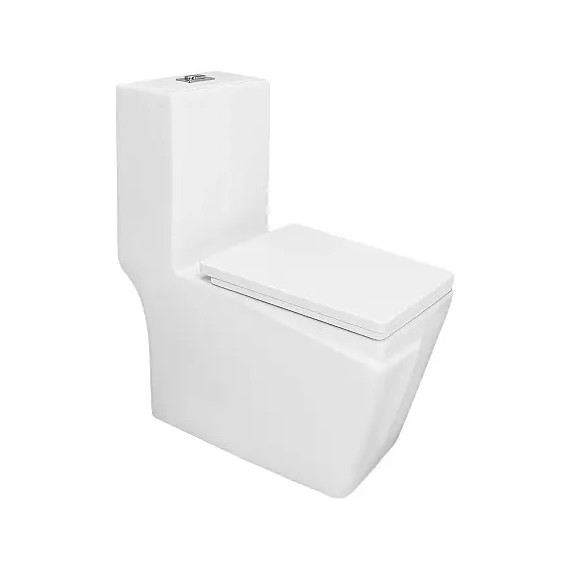 Унитаз-моноблок безободковый Azario RAYO AZ-6385 с крышкой микролифт - фото 