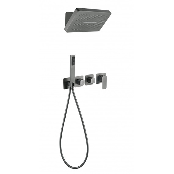 Душевая система для ванны Grocenberg GB5030BG, графит - фото 