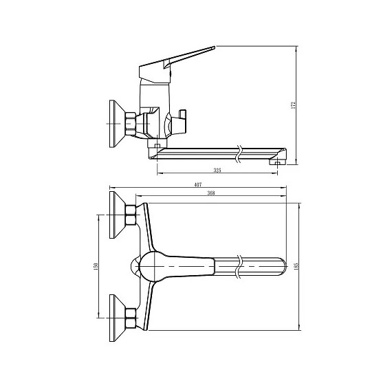 Смеситель для ванны Loranto INESSA LR90287000 - фото 6