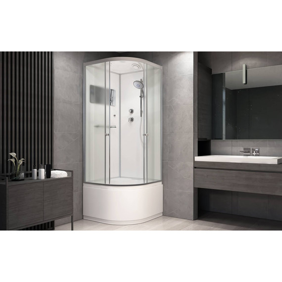 Душевая кабина Avacan 100x100 см D10S, хром/матовое (безсиликоновая сборка) - фото 3