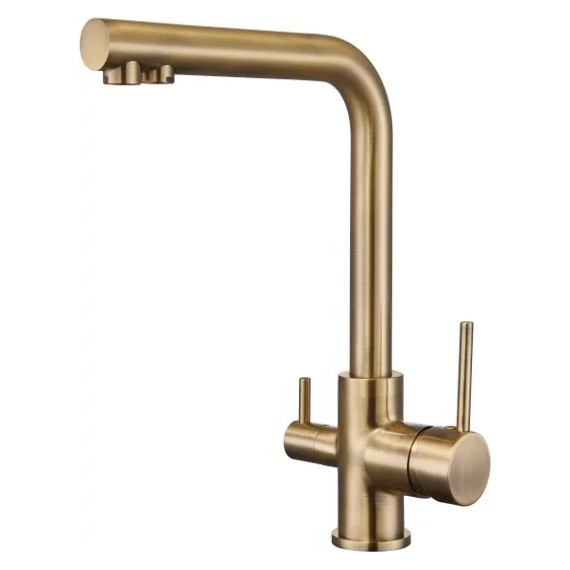 Смеситель для кухни Grocenberg GB40551BR, бронза - фото 