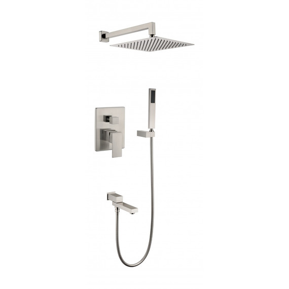 Душевая система для ванны Grocenberg GB5089NK-1, никель - фото 