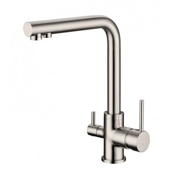 Смеситель для кухни Grocenberg Gb40551nk, никель - фото 