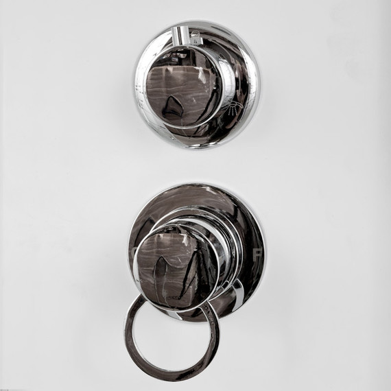 Душевая кабина Avacan 100x100 см EM1510, хром/узор (безсиликоновая сборка) - фото 17