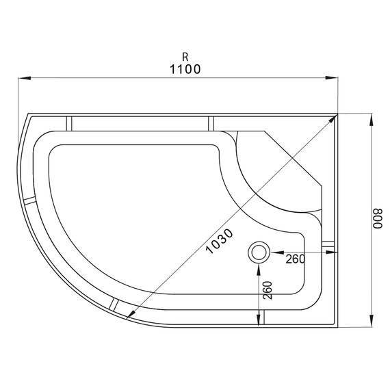 Гидробокс Avacan 110x80 см EM4511RGM+EL, хром/узор (безсиликоновая сборка) - фото 17