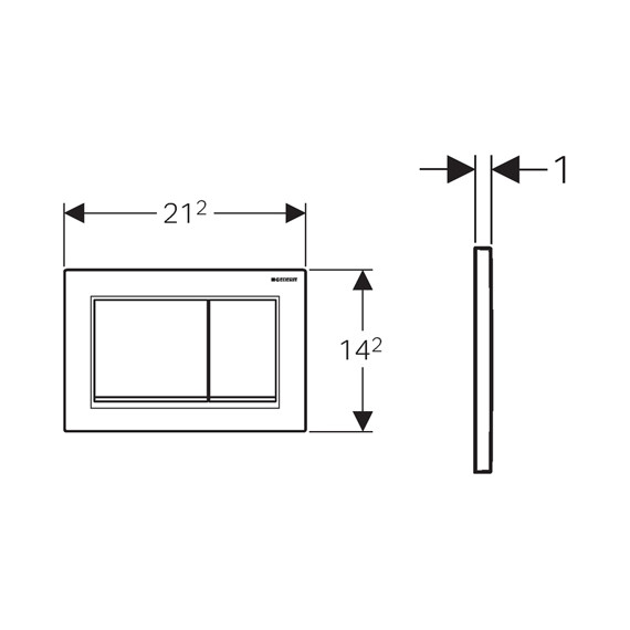 Смывная клавиша Geberit Omega30 115.080.KJ.1 - фото 2