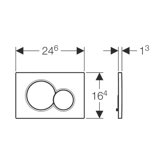 Смывная клавиша Geberit Sigma 01 115.770.46.5 - фото 2