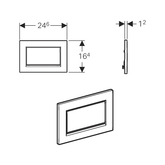 Смывная клавиша Geberit Sigma 30 115.893.KX.1 - фото 2