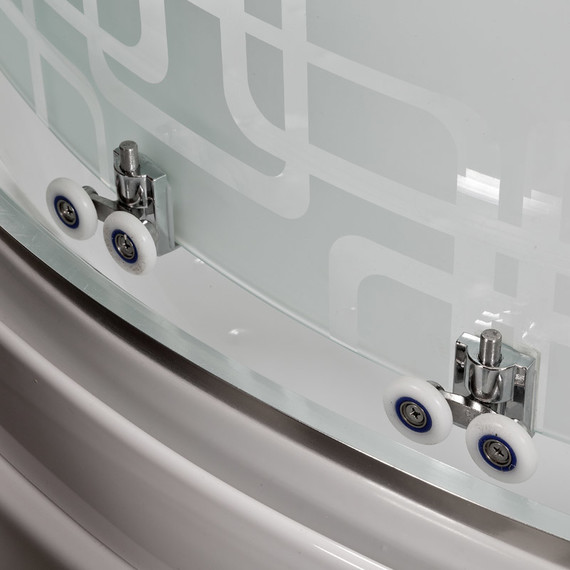 Душевая кабина Avacan 110x80 см EM4511RLED, хром/узор (безсиликоновая сборка) - фото 11