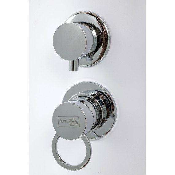 Душевая кабина Avacan 110x110 см D311, хром/матовое (безсиликоновая сборка) - фото 3