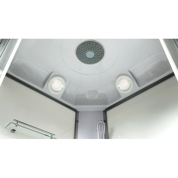 Гидробокс Avacan 80x80 см L980GM+EL, хром/узор (безсиликоновая сборка) - фото 5