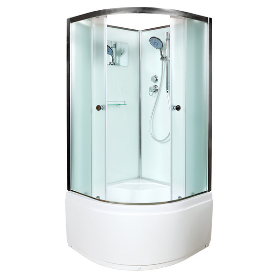 Душевая кабина Avacan 110x110 см D511, хром/матовое (безсиликоновая сборка) - фото 