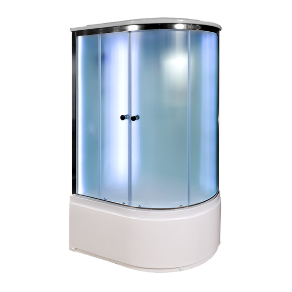 Душевая кабина Avacan 120x90 см D512SLLED, хром/матовое (безсиликоновая сборка) - фото 