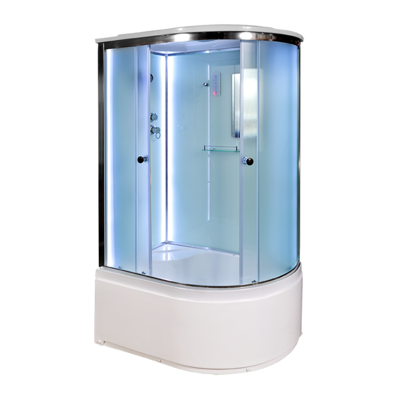 Душевая кабина Avacan 120x90 см D512SLLED, хром/матовое (безсиликоновая сборка) - фото 2