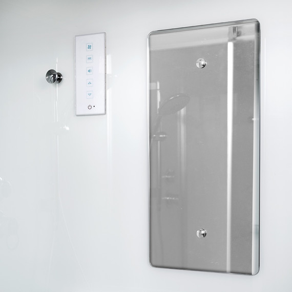 Душевая кабина Avacan 120x90 см D512SLEL, хром/матовое (безсиликоновая сборка) - фото 5