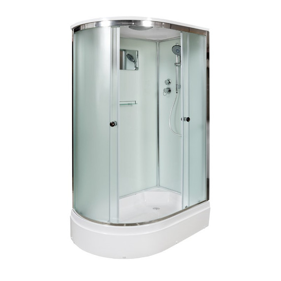 Душевая кабина Avacan 120x90 см D312SR, хром/матовое (безсиликоновая сборка) - фото 