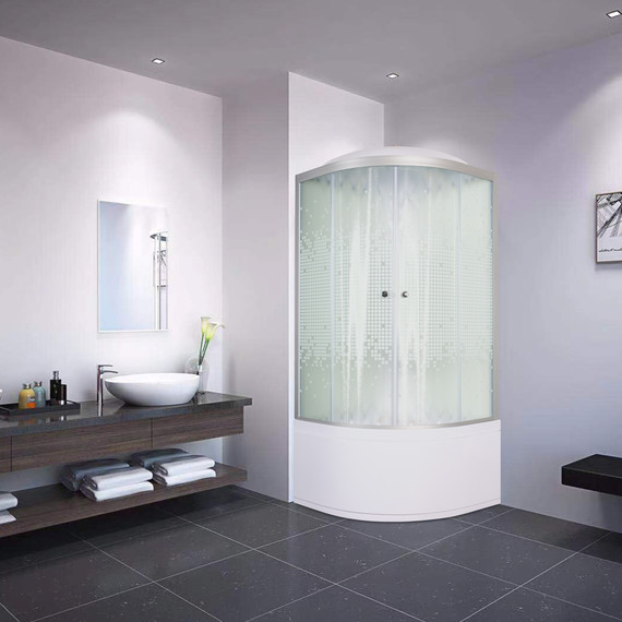 Душевая кабина Avacan 80x80 см L980, хром/узор (безсиликоновая сборка) - фото 11