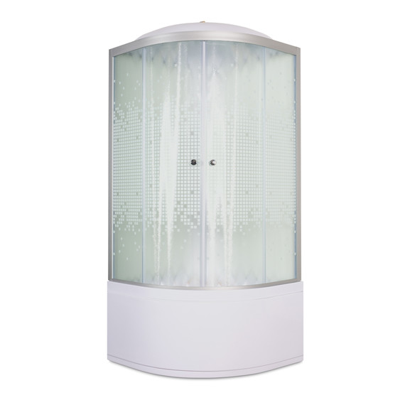 Гидробокс Avacan 80x80 см L980GM+EL, хром/узор (безсиликоновая сборка) - фото 2