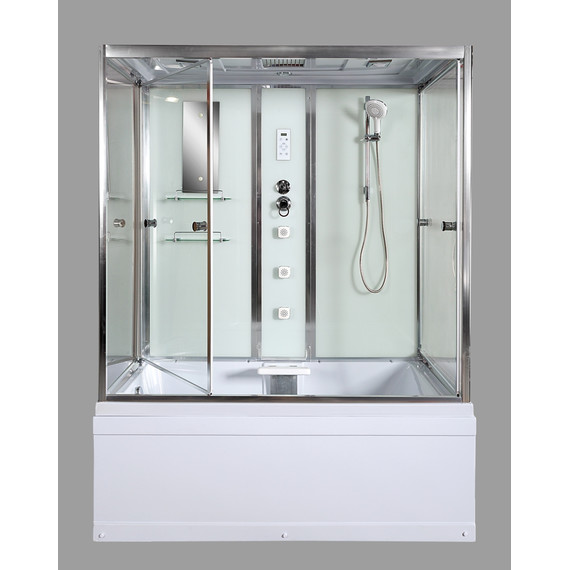 Гидробокс Avacan 150x85 см V150, хром/прозрачное (безсиликоновая сборка) - фото 11