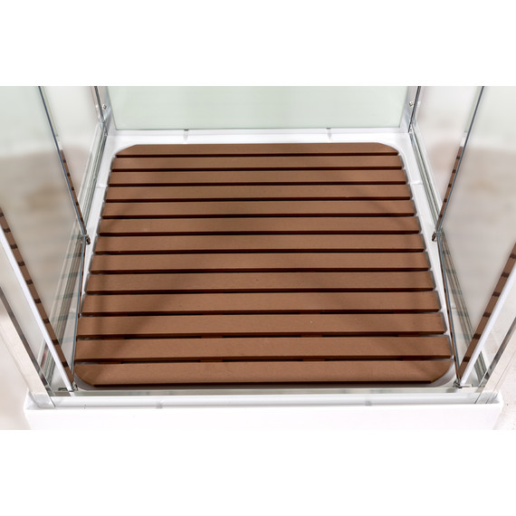 Гидробокс Avacan 80x80 см V8015, хром/прозрачное (безсиликоновая сборка) - фото 9