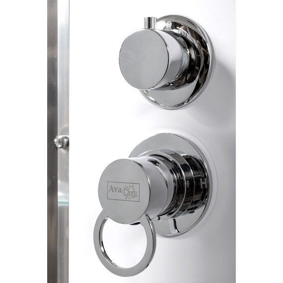 Душевая кабина Avacan 110x110 см EM3011LED, хром/узор (безсиликоновая сборка) - фото 11