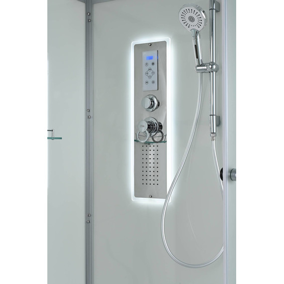 Гидробокс Avacan 80x80 см D2080LED, хром/матовое (безсиликоновая сборка) - фото 14