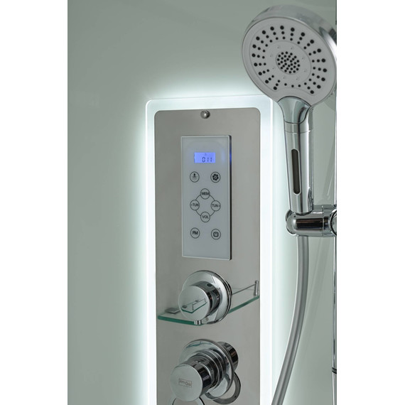 Гидробокс Avacan 80x80 см D5080LED, хром/матовое (безсиликоновая сборка) - фото 8