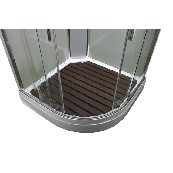 Душевая кабина Avacan 110x110 см EM2011T, хром/прозрачное (безсиликоновая сборка) - фото 7