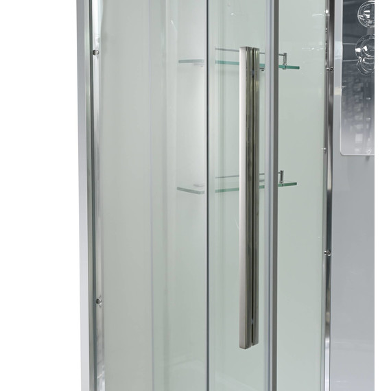 Душевая кабина Avacan 110x110 см EM3011NT, хром/прозрачное (безсиликоновая сборка) - фото 11