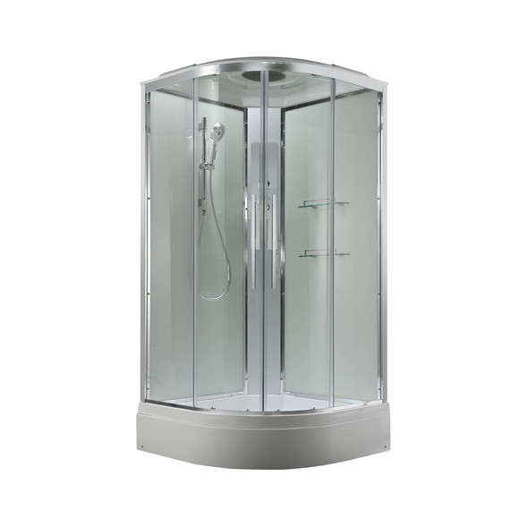 Душевая кабина Avacan 110x110 см EM3011T, хром/прозрачное (безсиликоновая сборка) - фото 3