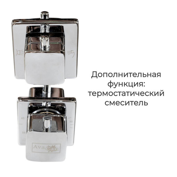 Душевая кабина Avacan 110x110 см EM3011T, хром/прозрачное (безсиликоновая сборка) - фото 16