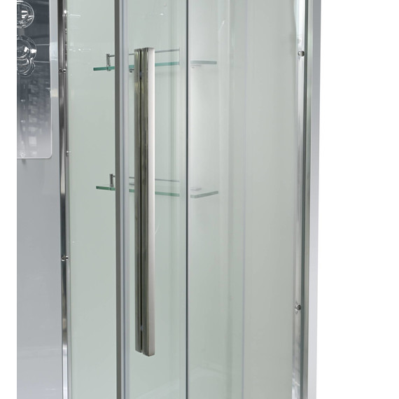 Гидробокс Avacan 90x90 см EM3090LEDT, хром/прозрачное (безсиликоновая сборка) - фото 14