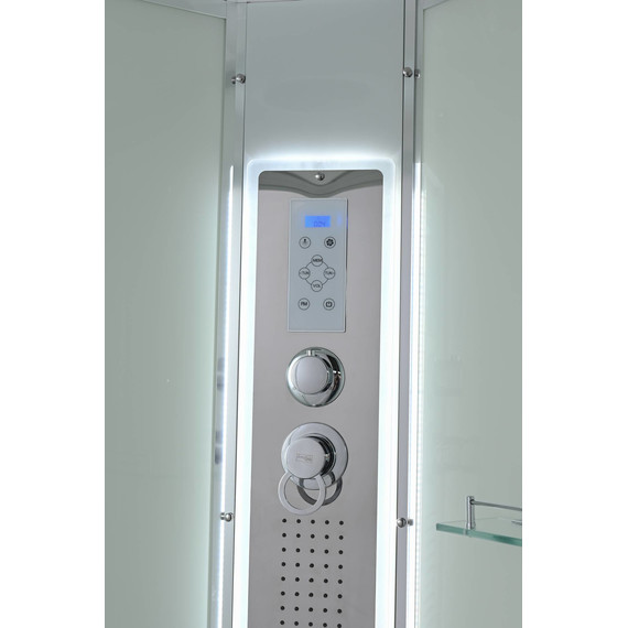 Гидробокс Avacan 120x80 см EM3812LLED, хром/матовое (безсиликоновая сборка) - фото 10