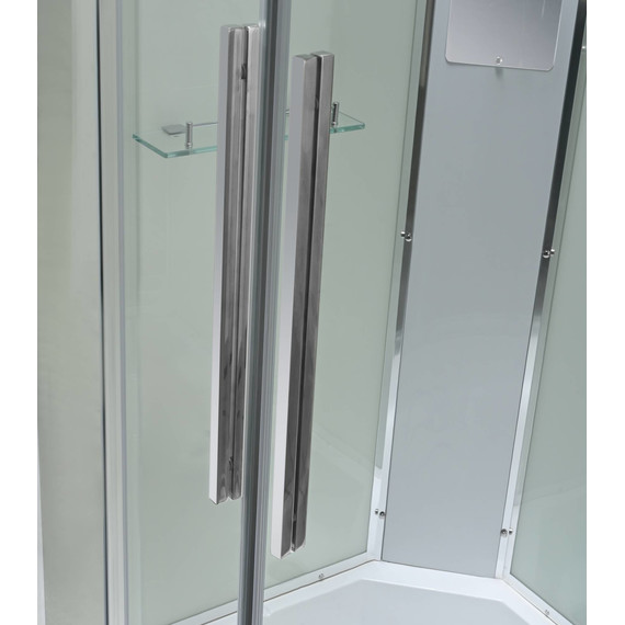 Гидробокс Avacan 120x90 см EM3912LLEDT, хром/прозрачное (безсиликоновая сборка) - фото 17