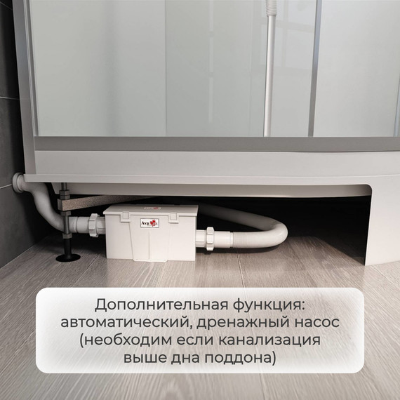 Гидробокс Avacan 120x90 см EM3912LLED, хром/матовое (безсиликоновая сборка) - фото 22