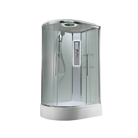 Гидробокс Avacan 120x90 см EM3912RLEDT, хром/прозрачное (безсиликоновая сборка) - фото 