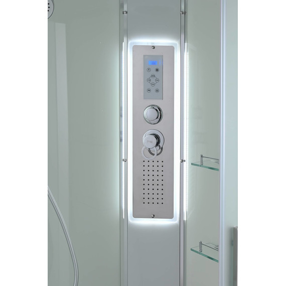 Гидробокс Avacan 120x90 см EM3912RLED, хром/матовое (безсиликоновая сборка) - фото 11