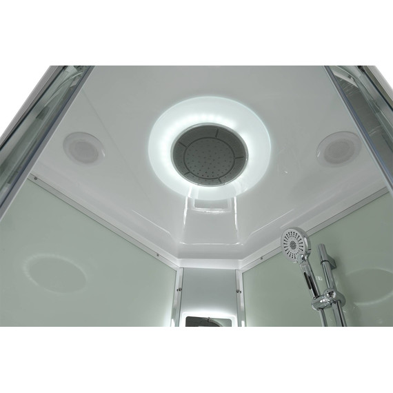 Гидробокс Avacan 100x100 см EM5010LEDT, хром/прозрачное (безсиликоновая сборка) - фото 15