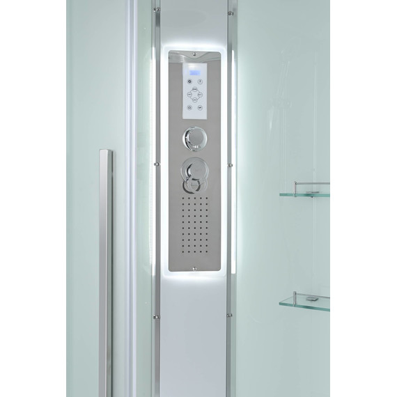 Гидробокс Avacan 90x90 см EM5090LED, хром/матовое (безсиликоновая сборка) - фото 8