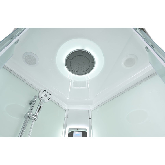 Гидробокс Avacan 90x90 см EM5090LED, хром/матовое (безсиликоновая сборка) - фото 10