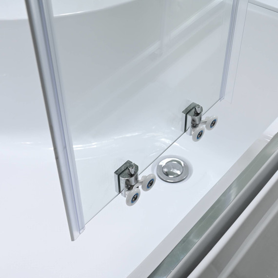 Гидробокс Avacan 110x80 см EM5811LLEDT, хром/прозрачное (безсиликоновая сборка) - фото 16