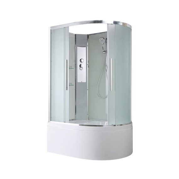 Душевая кабина Avacan 110x80 см EM5811LN, хром/матовое (безсиликоновая сборка) - фото 