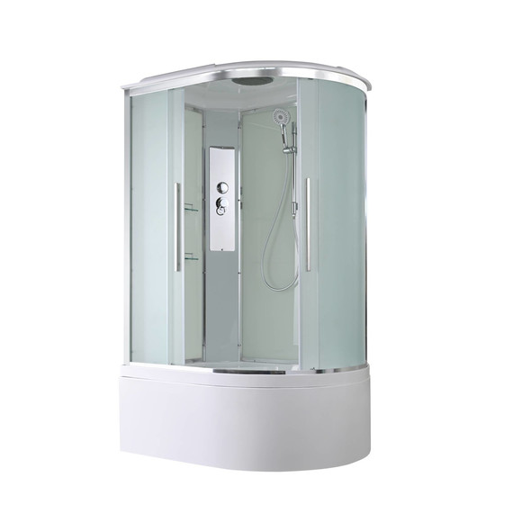 Душевая кабина Avacan 110x80 см EM5811L, хром/матовое (безсиликоновая сборка) - фото 