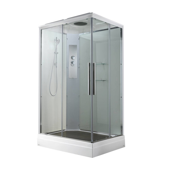 Душевая кабина Avacan 110x90 см K2011, хром/прозрачное (безсиликоновая сборка) - фото 3