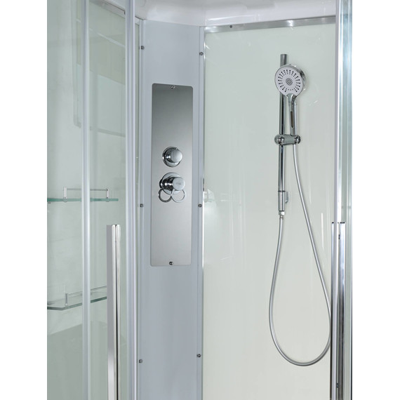 Душевая кабина Avacan 110x90 см K2011, хром/прозрачное (безсиликоновая сборка) - фото 8