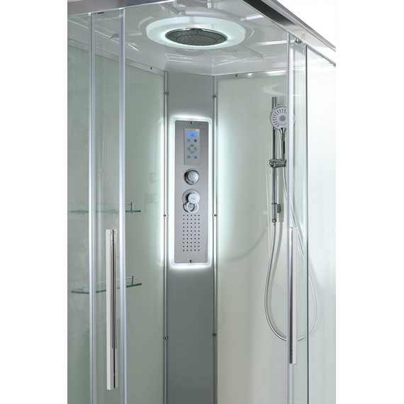 Гидробокс Avacan 120x90 см K2012LED, хром/прозрачное (безсиликоновая сборка) - фото 7