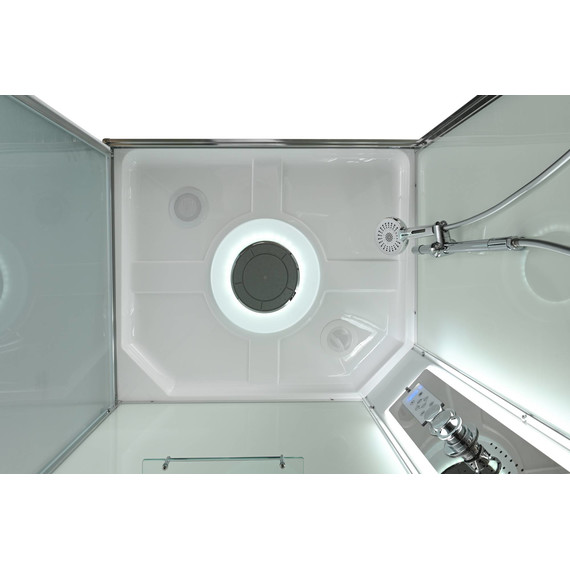 Гидробокс Avacan 120x90 см K2012LED, хром/прозрачное (безсиликоновая сборка) - фото 14