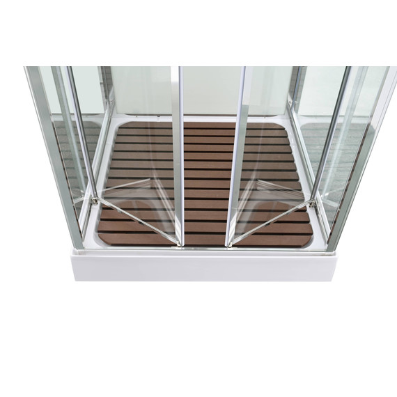 Душевая кабина Avacan 90x90 см V2090, хром/прозрачное (безсиликоновая сборка) - фото 12